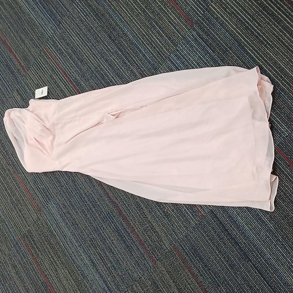 NWT Birdy Pink Kira Chiffon Dress Lg - Picture 3 of 7